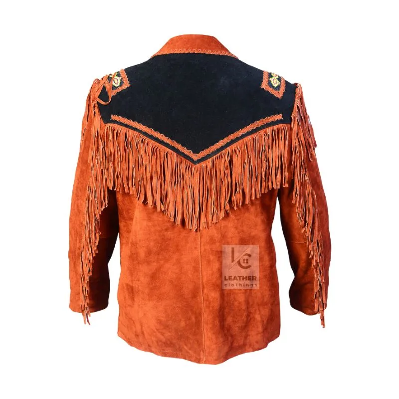 Best Men's Rusty Brown Suede Jacket - Handcrafted Luxury MSWJ102C