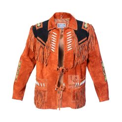 Best Men's Rusty Brown Suede Jacket - Handcrafted Luxury MSWJ102C