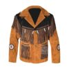 Brown Fringe Jacket Men’s - Western Style - MWJ103BR