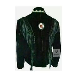 Cowboy Black Suede Military Jacket Bold and Timeless - MSMJ1