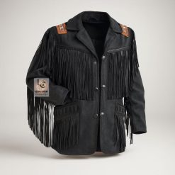 Cowboy Jacket with Fringe Classic and Durable Western Style MSWJ103BL
