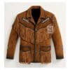 Cowboys Leather Fringe Jacket Classic Western Style WSAJ2