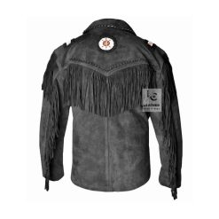 Leather Jacket Cowboy Style For Mens Bold - Beautiful - Basics MSWJ104BL