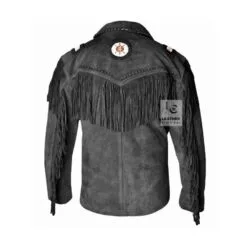 Leather Jacket Cowboy Style For Mens Bold - Beautiful - Basics MSWJ104BL