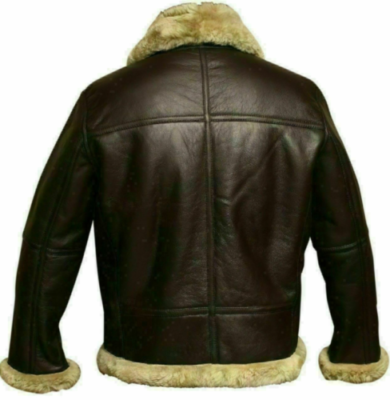 RAF B3 Bomber Aviator Jacket Sheepskin Pilot Flight Coat