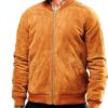 Best Brown Suede Leather Bomber Jackets for Men