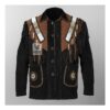Men's Black Suede Cowboy Jacket| Classic Western Style MWJ45BB