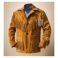 Mens Western Jackets with Fringes - Trendy, Comfortable MWJ3001