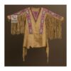 Beaded Leather Fringe Shirt - Native-Inspired Powwow Style Shirt