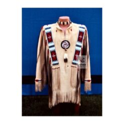 Native American Indian Beaded Shirt Suede Sioux War Shirt SWS5