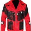 Red Suede Jacket Mens 2