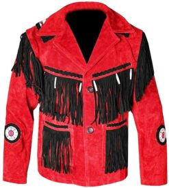 Red Suede Jacket Mens 2