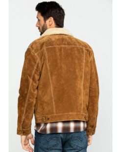Scully Men's Boar Brown Suede Jean Jacket - Printed, MSBSB4 2