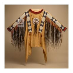 Sioux Western Native American Indian Suede Shirt With Beads Fringes SWS27