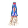 Suede Leather Pipe Bag With Fringes And Beads - PB17