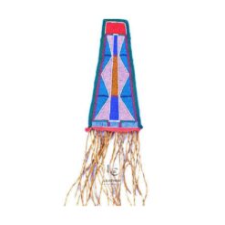 Suede Leather Pipe Bag With Fringes And Beads - PB17