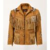 Ultimate Men Western Brown Suede Jacket MSWJ103BR