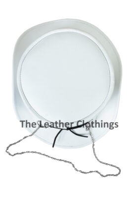 El Dorado White Leather Top Hat SR2 Band, SR2H