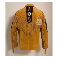 Western Brown Suede Fringe Arrow Jacket WSAJ1-1