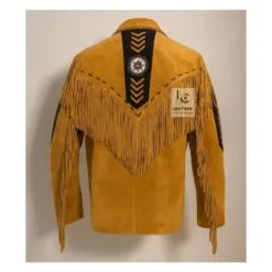 Western Brown Suede Fringe Arrow Jacket WSAJ1-1