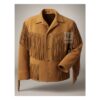 Western Cowboy Brown Suede Jackets: Timeless Style, Rich Texture - MWJ1B1