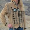 Women Western Cowgirl Military Style Coat Jacket WSMJ5