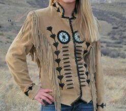 Women Western Cowgirl Military Style Coat Jacket WSMJ5