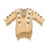 Men's Frontier Beaded Suede Leather Fringe Shirt