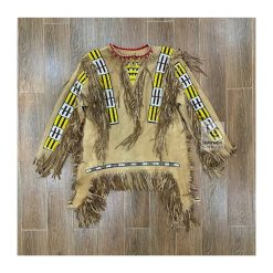 Suede Leather Native American War Shirt | Handmade Powwow Regalia
