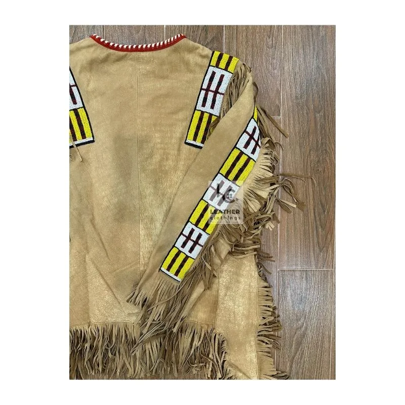 Sioux War Shirt Beaded Suede Native American Indian SWS40 (7)