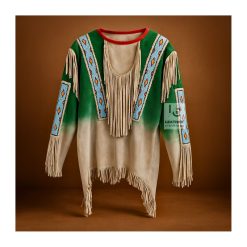 Beaded Native American War Shirt - Buckskin War Shirt