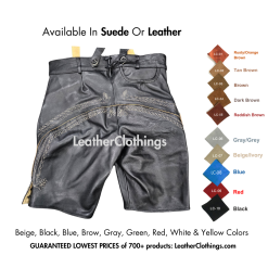 Men's Black Bavarian Lederhosen LH06