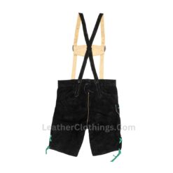 Men's Black Bavarian Lederhosen: Classic Style - Modern Man - LH04