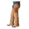 Brown Suede Cowgirl Rodeo Fringes Chaps leggings