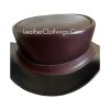 El Dorado Maroon Leather Top Hat | TH124B