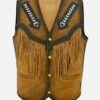 Cowgirl Native American Indian Suede Fringes Vest