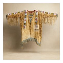 Cowgirl Sioux Western Native American Indian Suede Shirt With Beads Fringes WSWS16