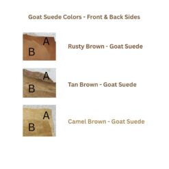 Goat Suede Colors Swatch - Leather Clothings