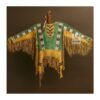 Woman Native American Indian Beaded Shirt Suede Sioux War Shirt | WSWS6