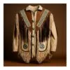 Native American Indian Beaded Shirts Authentic and Elegant WSWS1B Front Side