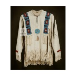 Sioux Western Native American Indian Suede Shirt With Beads Fringes for cowgirl WSWS19