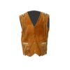 Western Cowgirl Brown Suede Vest with Fringes