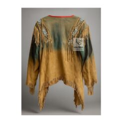 Woman Native American Indian Beaded Shirt Suede Sioux War Shirt WSWS2 Back Side