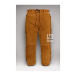 Woman's Brown Pant Native Indian Suede Leather Fringes Pant WSP15