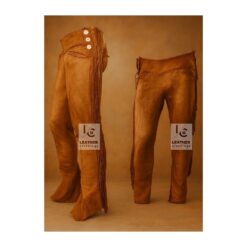 Woman's Western Pant Dark Brown Suede Fringes Pant WSP19B