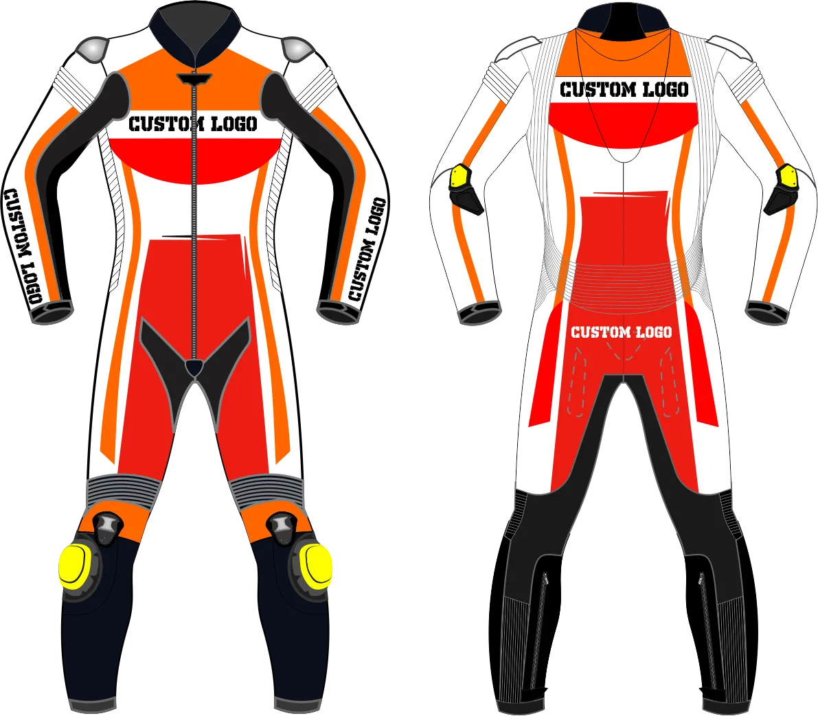 Professional MotoGP-Style Leather Racing Suit