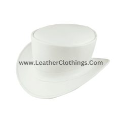 El Dorado Leather Top Hat with Simple Band