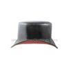 El Dorado Black Leather Top Hat with Red Lining | THRL2