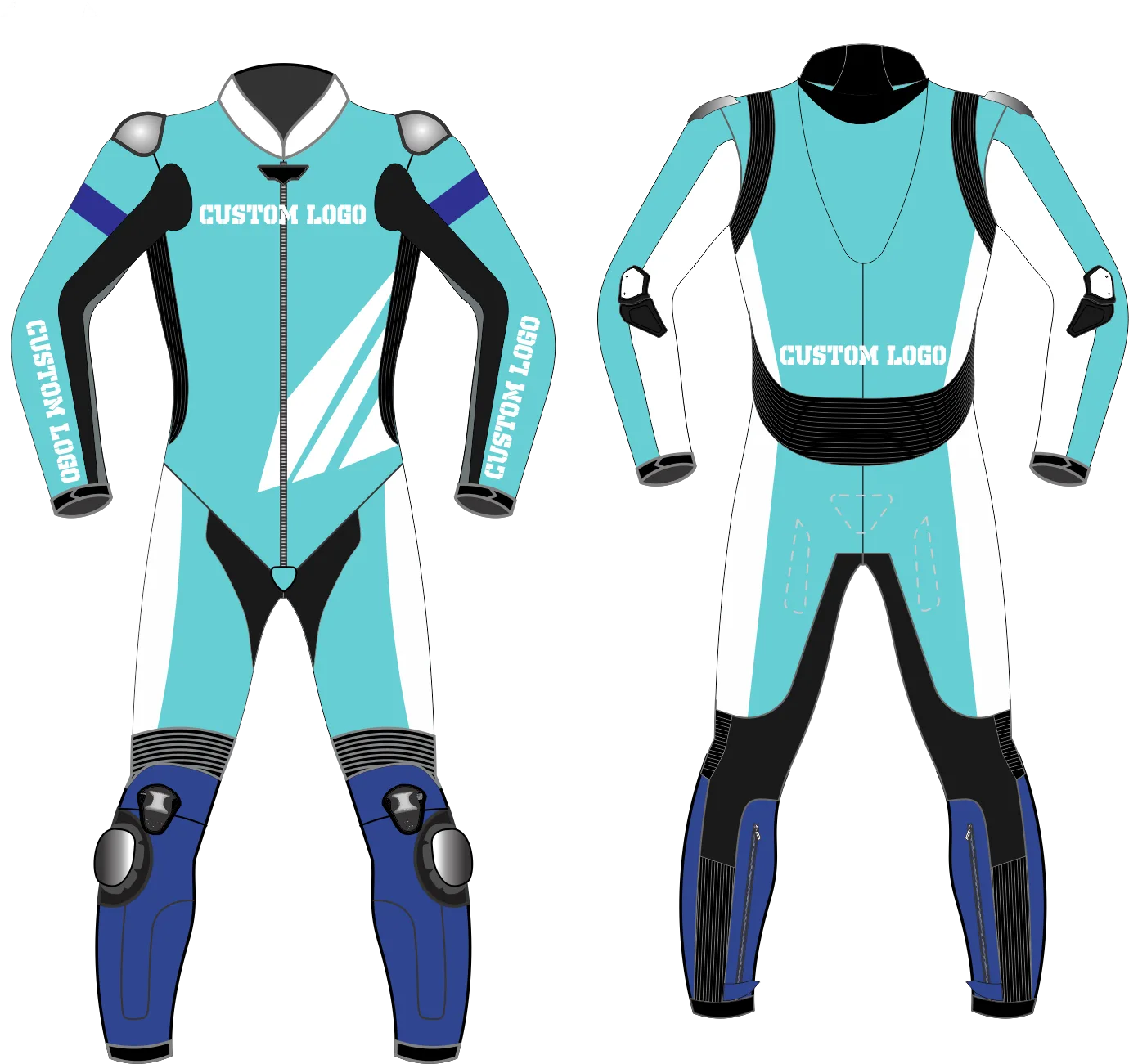 Custom MotoGP-Style Motorbike Leather Race Suit