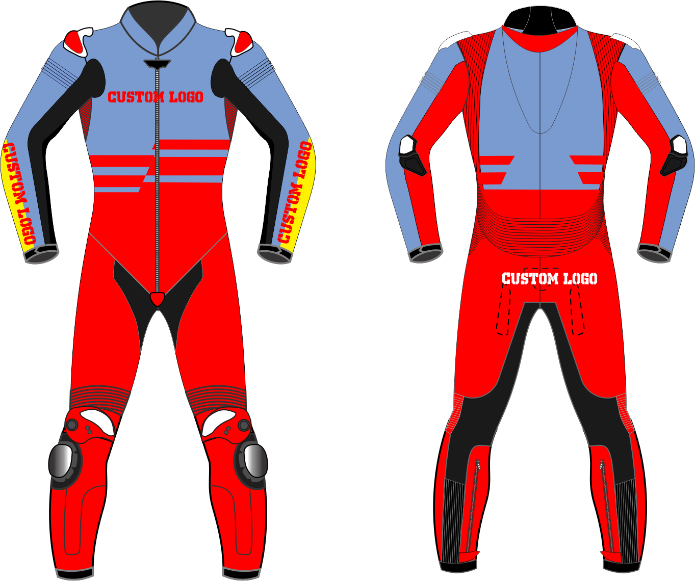 Premium MotoGP-Style Leather Rider Suit
